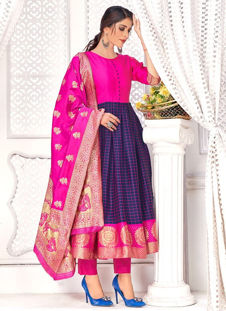 Kulfi 2 Rahul NX Ethnic Wear Banarasi Silk Wholesale Gown Collection